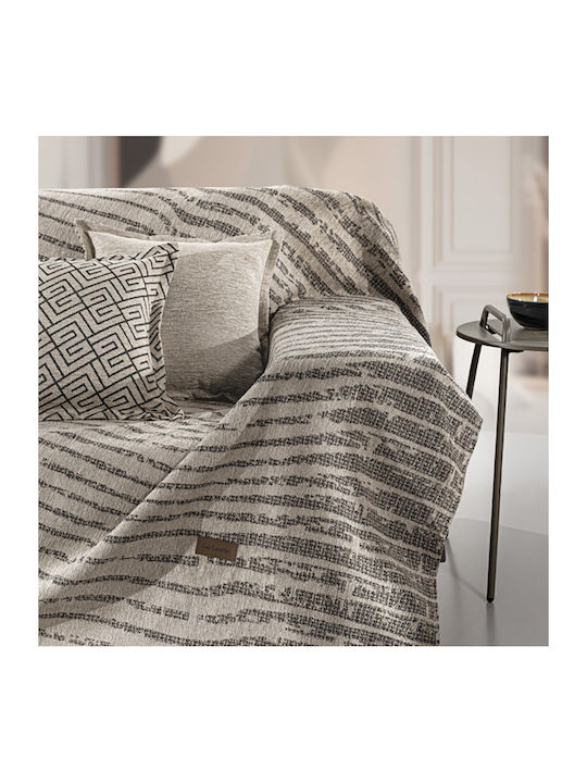 Guy Laroche Sydney Ριχτάρι Πολυθρόνας Chenille 180x150εκ. Μπεζ 1133030224016