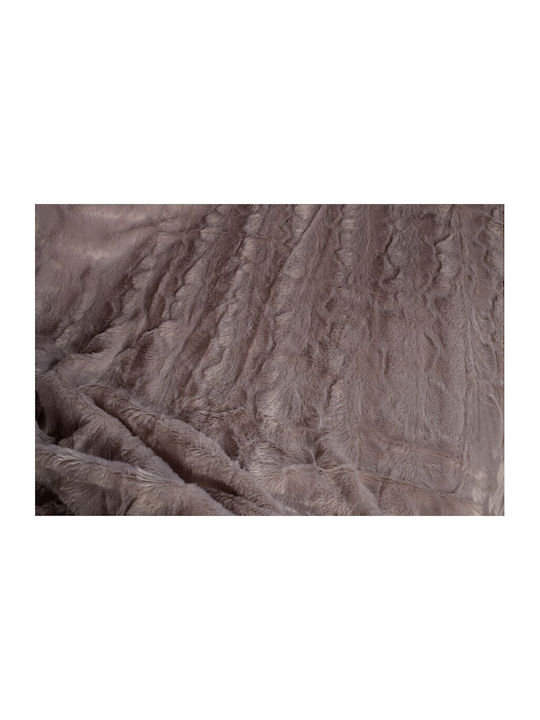 Teoran Stone Flower Ριχτάρι Πολυθρόνας Βελουτέ 160x220εκ. 12 52010611