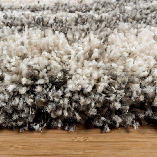 Saray Home Χαλί Ορθογώνιο Shaggy Μπεζ-γκρι 160x220cm