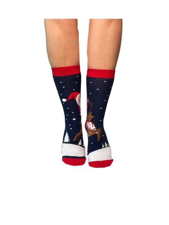 Inizio Women's Christmas Socks Ciel/black