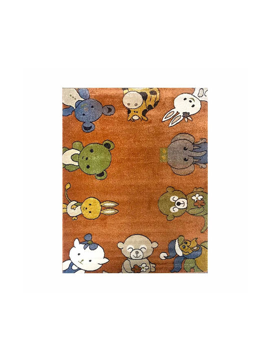 Kinder Teppich Braun 200x240cm