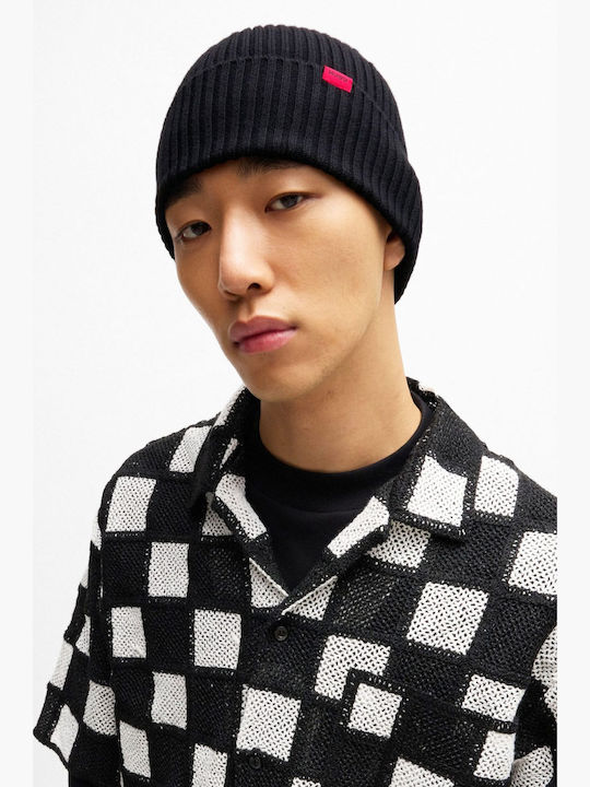Beanie Ανδρικός Σκούφος Πλεκτός σε Μαύρο χρώμα
