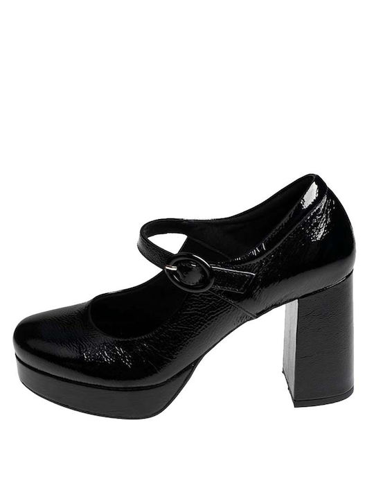 Ragazza Patent Leather Black High Heels