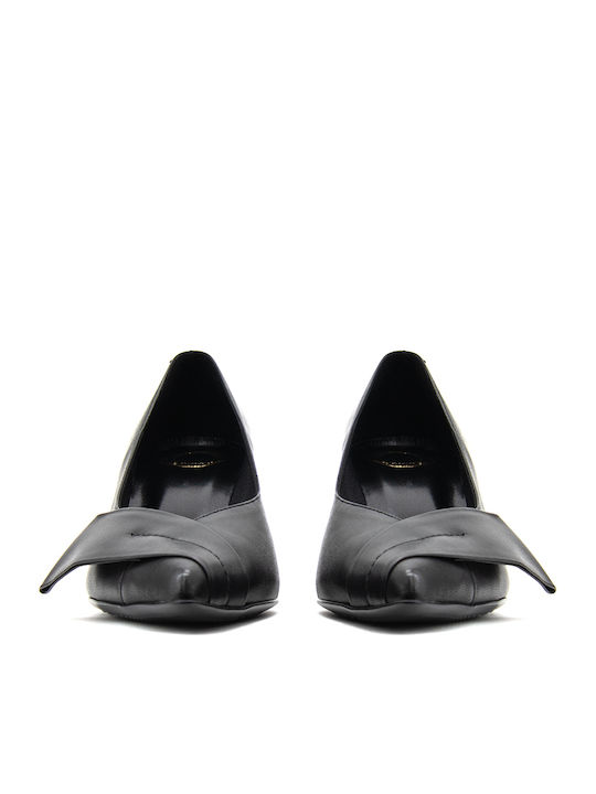 Leather Black High Heels