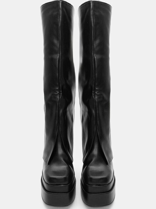 Damenstiefel mit hohem Absatz Schwarz