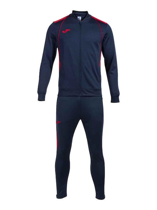 Joma Football Tracksuit Glossy Navy Blue