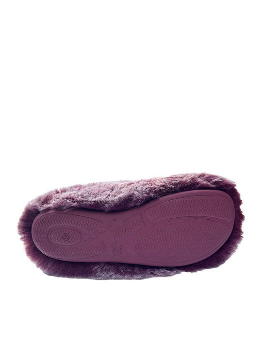 Winter Damen Hausschuhe Lila