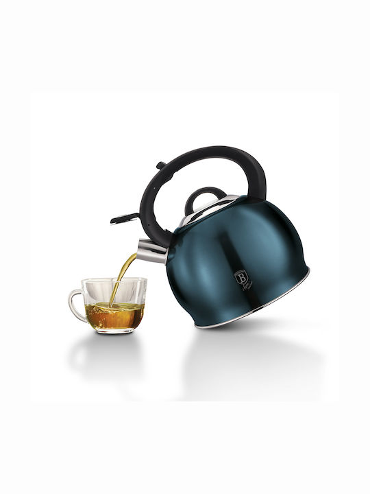 Berlinger Haus Metallic Line Kettle Stainless Steel Blue 3000ml