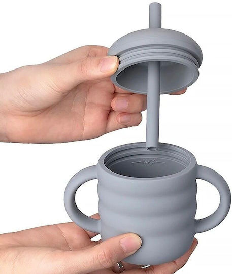 Loo Up Baby Cup made of Silicone Blue 160ml