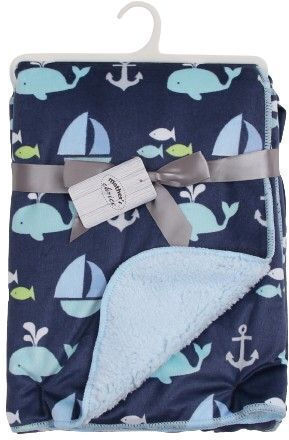 Mother's Choice Pătură Pepinieră Swaddling pături Fleece Albastru Marine 75x100cm