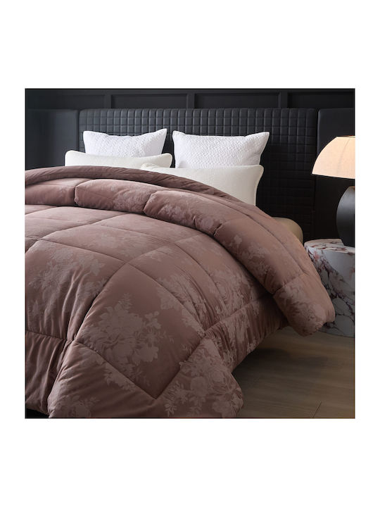 Liolios Home Bettdecke Großes Doppelbett 220x240cm Cordelia Amethyst