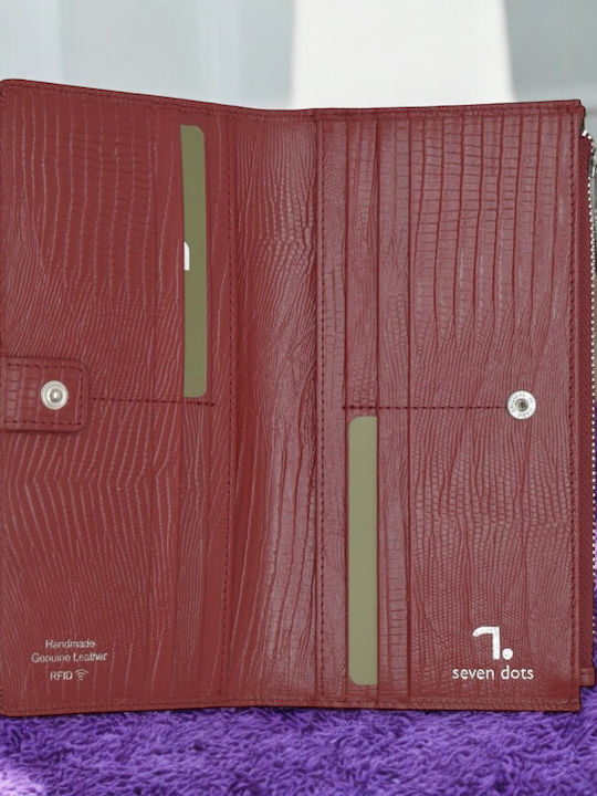 Venus Large Leather Women's Wallet Classic Red