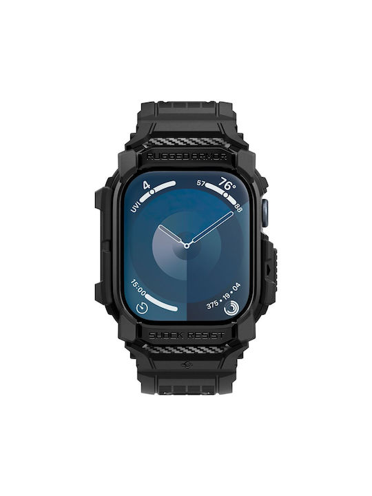 Spigen Rugged Armor Pro Matte Black-apple Watch 10 46mm Acs08604
