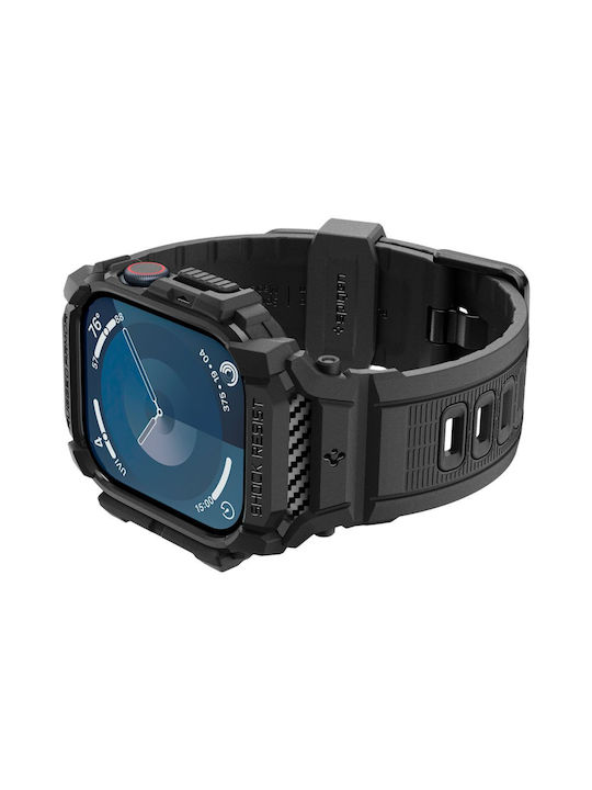 Spigen Rugged Armor Pro Matte Black-apple Watch 10 46mm Acs08604