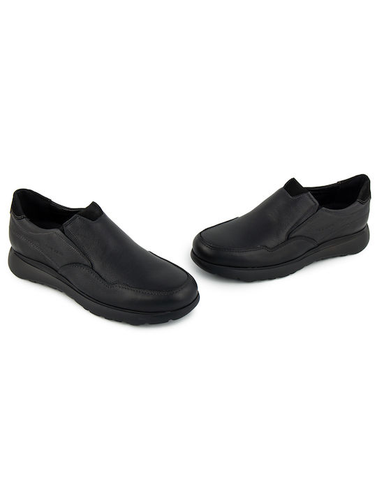 Softies Men's Leather Casual Shoes Black