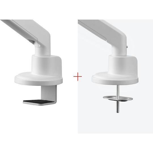 One For All DM 4120 Βάση Γραφείου Οθόνης έως 35" με Βραχίονα Λευκή
