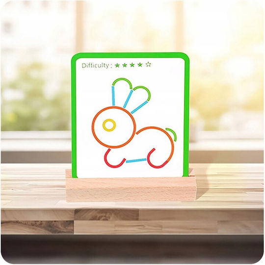 Montessori STEM Educational Game Knowledge made of Wood