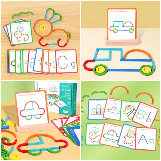 Montessori STEM Educational Game Knowledge made of Wood