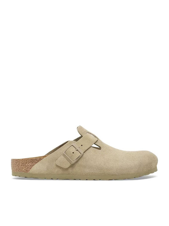 Boston Bs Men's Leather Slippers Green
