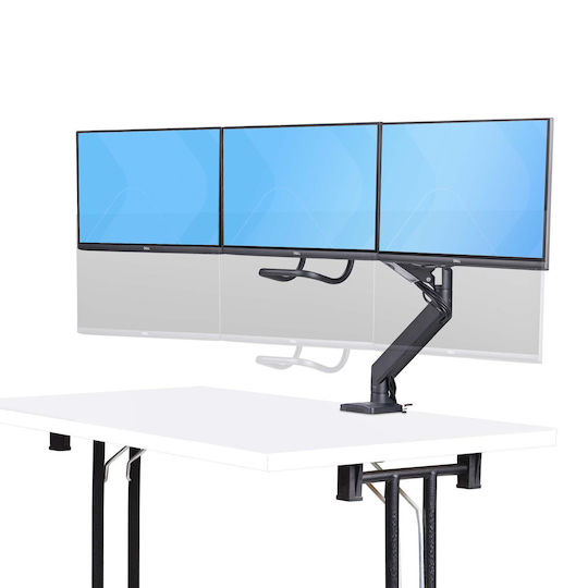 StarTech Επιτραπέζια Βάση για 3 Οθόνες έως 27" με Βραχίονα (3M1A3SG-MONITOR-ARM)