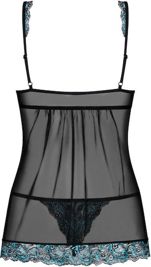 Obsessive Amanta Sexy Babydoll Μαύρο