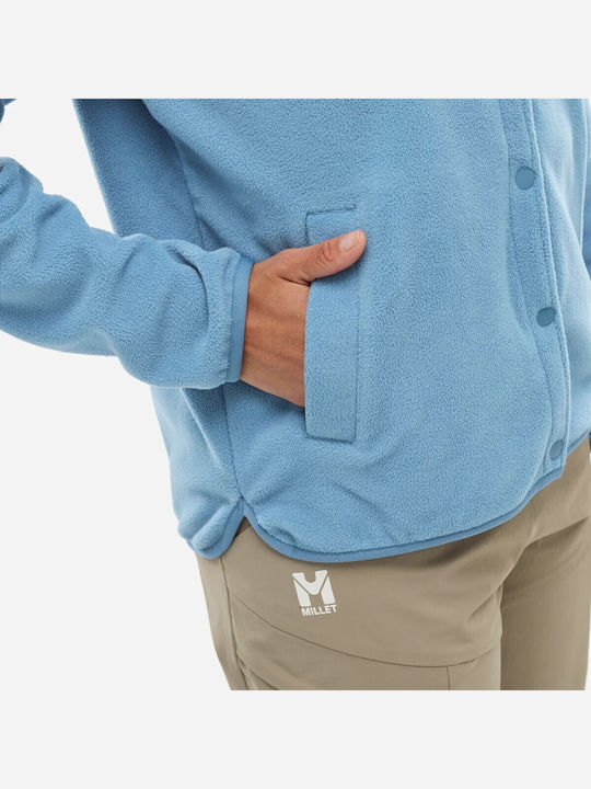 Fleece Γυναικεία Ζακέτα με Κουμπιά Coronet Blue