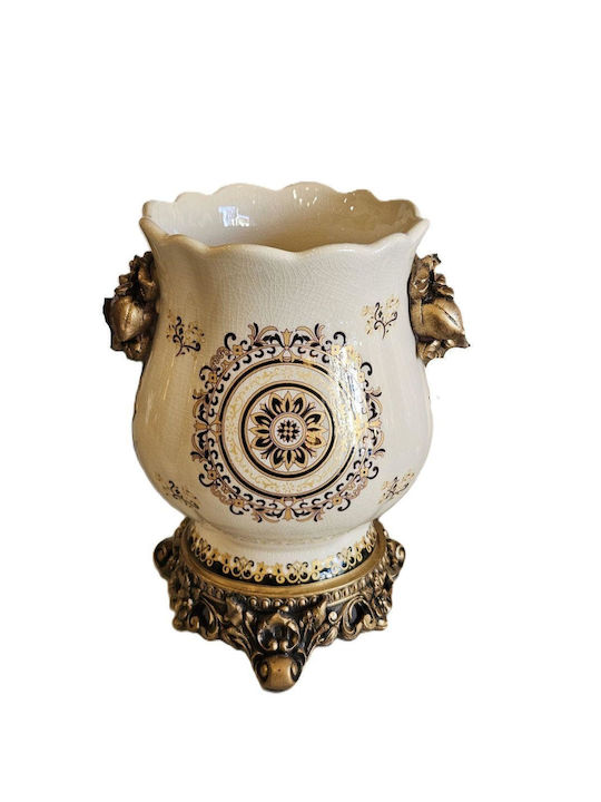 La Belle Maison Decorative Vase Gold 14x14x21cm