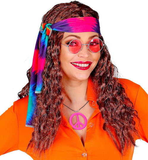 Hippie Neonpinke Halsketten-Accessoire