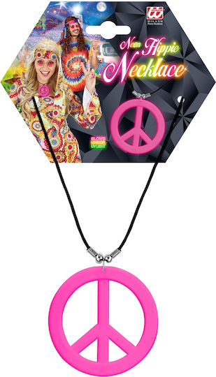 Hippie Neonpinke Halsketten-Accessoire