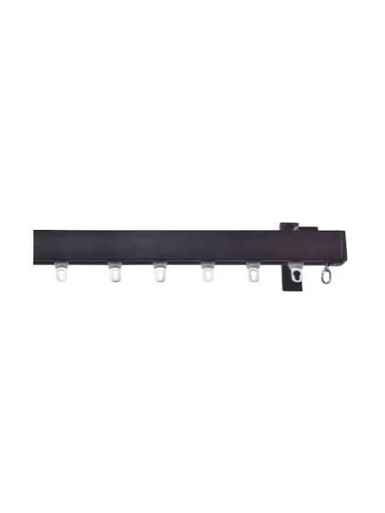 Import Hellas One-Way Aluminum Curtain Track White 200cm 1991-3