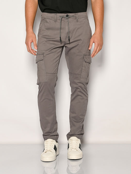 Trousers Cargo Elastic Gray
