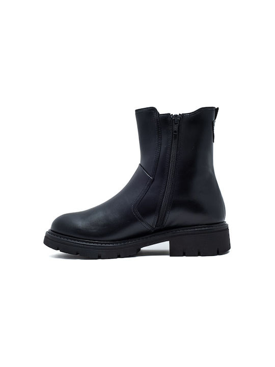 Leder Stiefeletten Damen Braun
