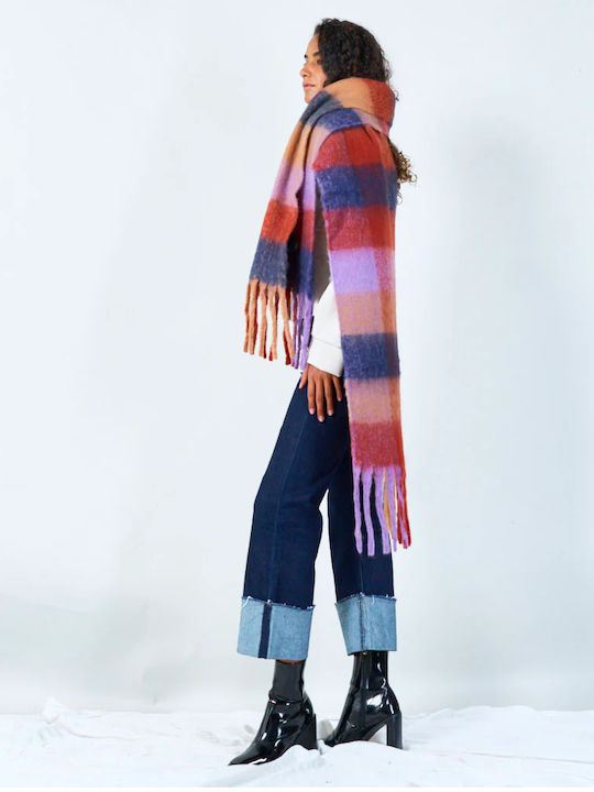 Women's Wool Scarf Purple