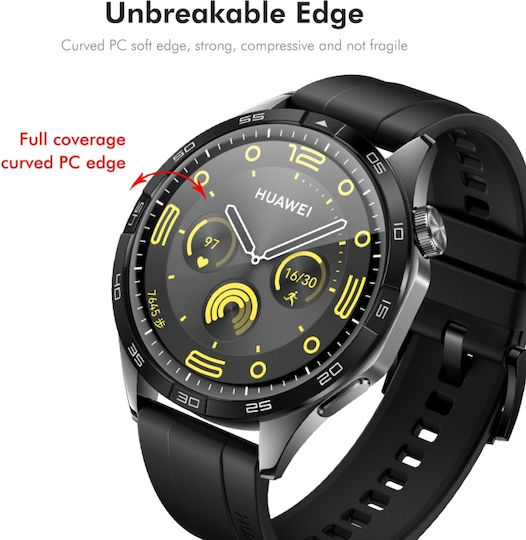 Folie de protecție ecran Huawei Watch GT 5 46mm 2buc Enkay 3D Acoperire completă Margine moale PC PMMA HD