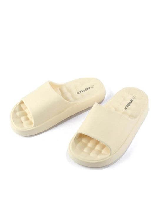 Women's Slides Beige