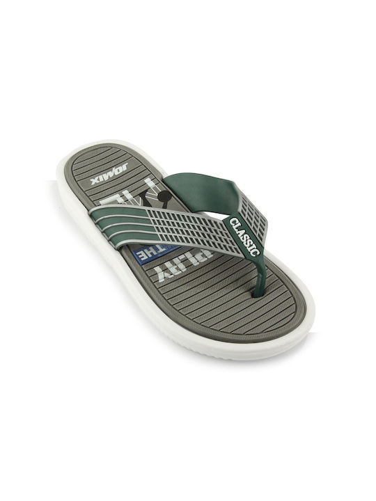 Fshoes Men's Flip Flops Gray