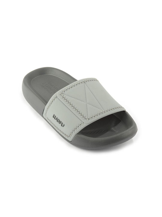 Fshoes Men's Slides Gray