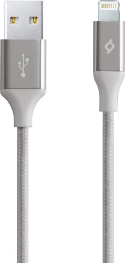 TTEC AlumiCable Braided USB to Lightning Cable Γκρι 1.20m (2DK16G)