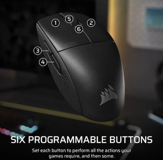 Corsair M55 Wireless Ασύρματο Gaming Ποντίκι 24000 DPI Μαύρο