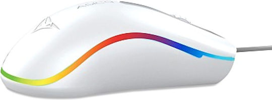 Alcatroz Asic 9 RGB FX Геймърска Мишка Бял