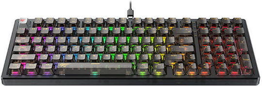 Havit KB875L Gaming Mechanical Keyboard with Custom switches and RGB lighting (English US)