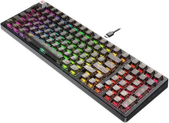 Havit KB875L Gaming Mechanical Keyboard with Custom switches and RGB lighting (English US)