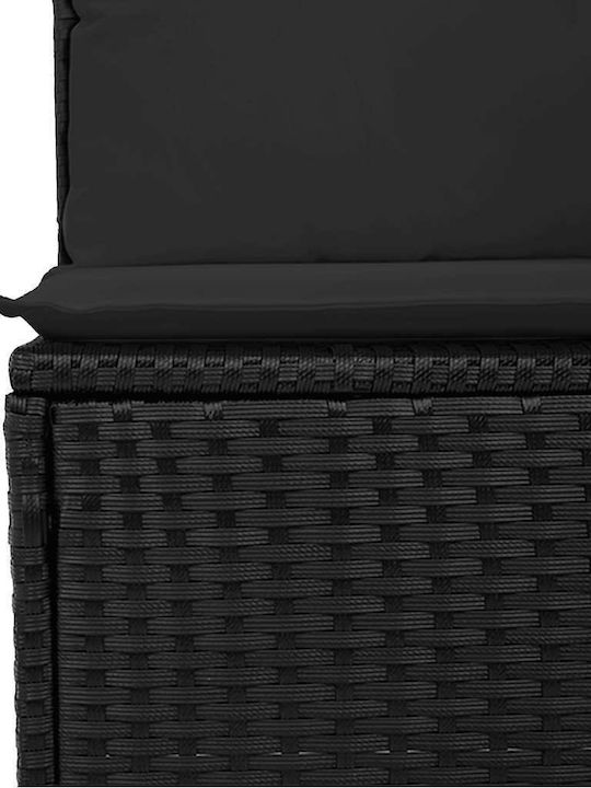 Canapea Cu Patru Locuri De Exterior Din Rattan Cu Perne 55x55x69cm