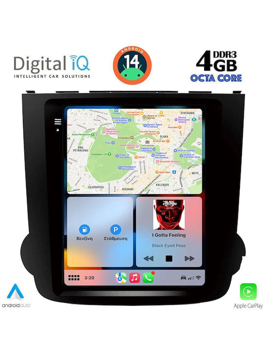 Digital IQ Car-Audiosystem für Honda CR-V (Compact Recreational Vehicle) 2007-2012 (Bluetooth/USB/WiFi/GPS/Apple-Carplay/Android-Auto) mit Touchscreen 9.7"