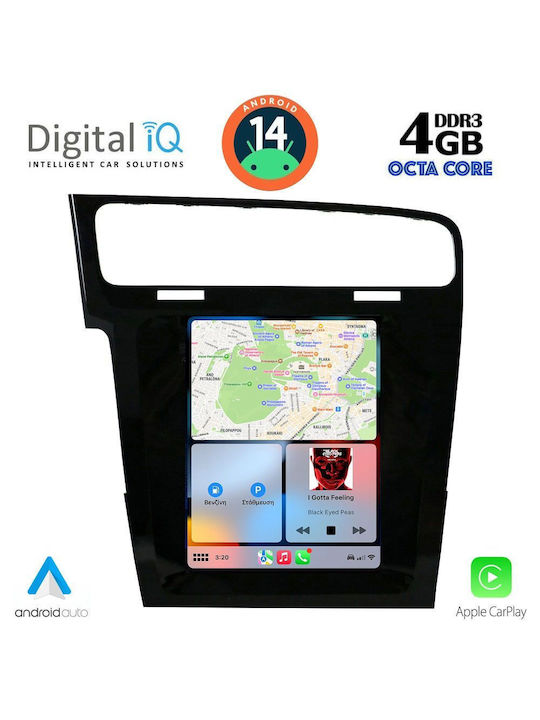 Digital IQ Car Audio System for Volkswagen Golf 2013 (Bluetooth/USB/WiFi/GPS/Apple-Carplay/Android-Auto) with Touch Screen 9.7"