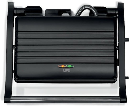 Life Panini Sandwichmaker Grill 1000W Schwarz
