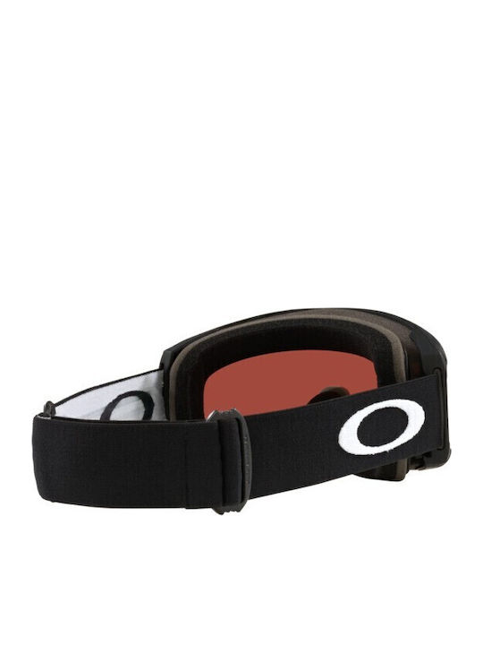 Oakley Line Miner M Mască de Schi și Snowboard pentru Adulți Neagră cu Lentilă Neagră