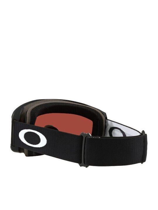 Oakley Line Miner M Mască de Schi și Snowboard pentru Adulți Neagră cu Lentilă Neagră