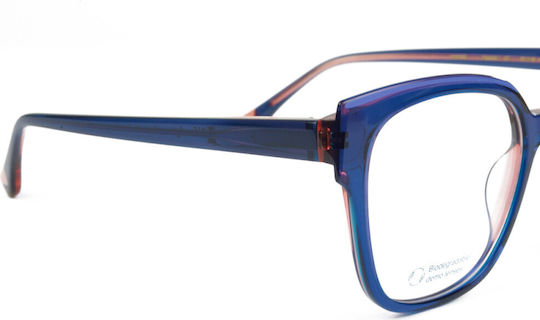 Woodys Barcelona Bakkali Men's Acetate Prescription Eyeglass Frame Purple