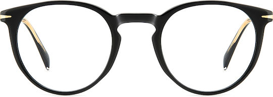 David Beckham Plastic Eyeglass Frame Black DB 1139 807